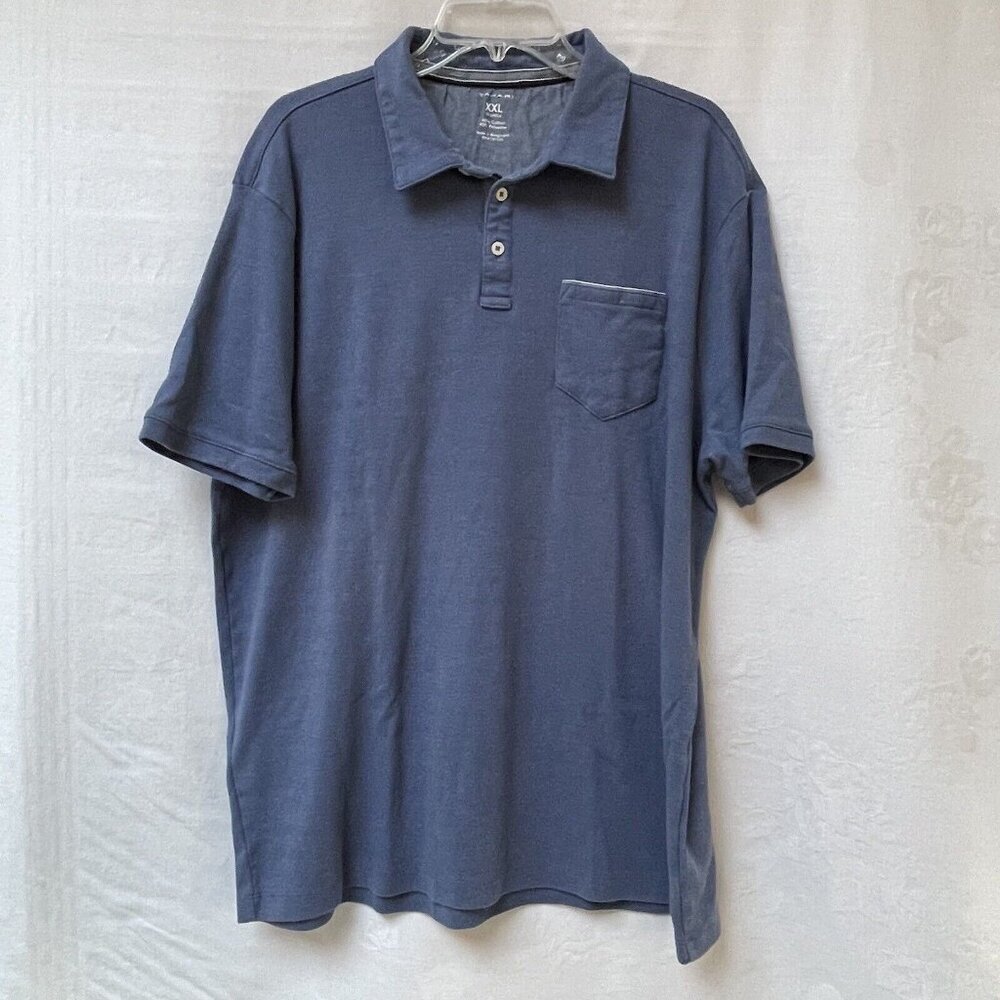 Tahari Polo Shirt Adult Mens XXL Blue Preppy Island Zone Summer Casual Outdoor